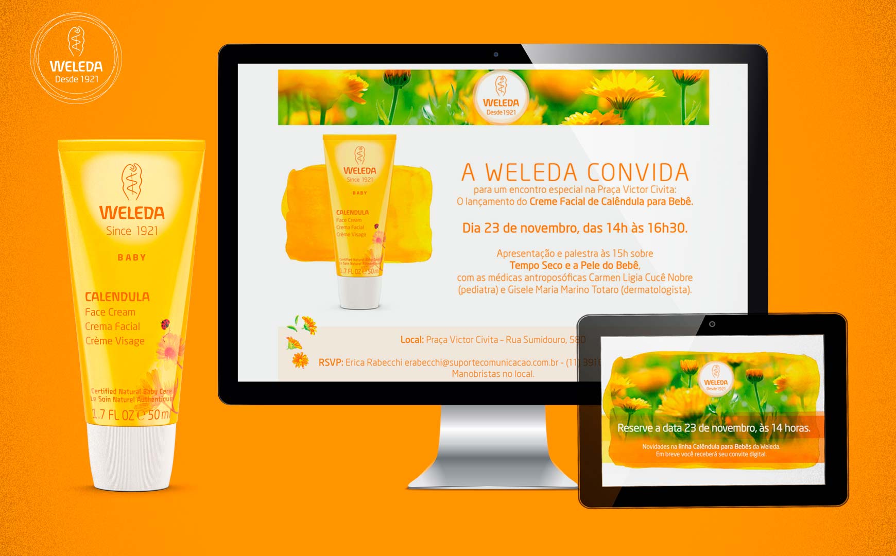 Weleda Creme Facial de Calêndula - Portifolio Creative Edition